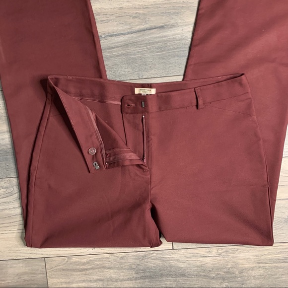 Essentials Sioni Dress Pants Size 10 Maroon/Wine - Picture 8 of 12